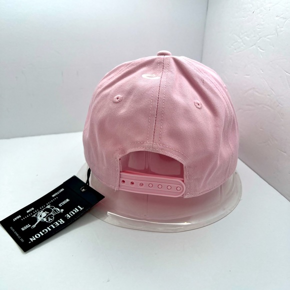 TRUE RELIGION UNISEX CAP/HAT, THE COLOR IS "PINK/GREY,” ADJUSTABLE BACK STRAP - Picture 3 of 8